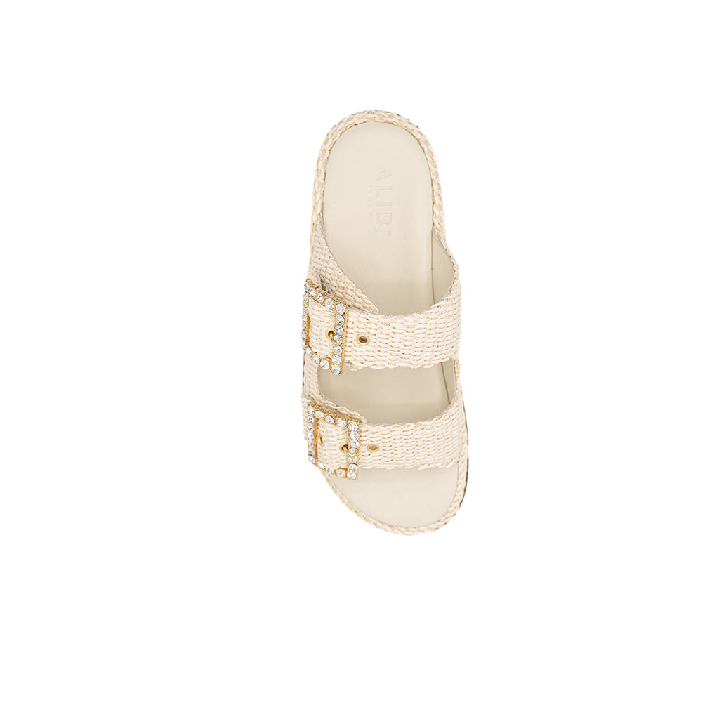 Greta - Ivory | Sandali in Rafia