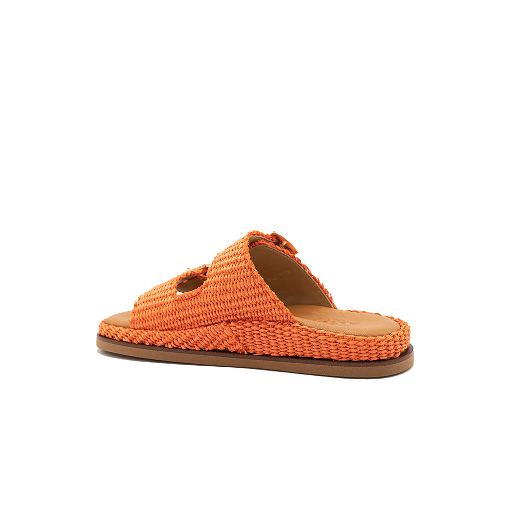 Greta - Orange | Sandali in Rafia