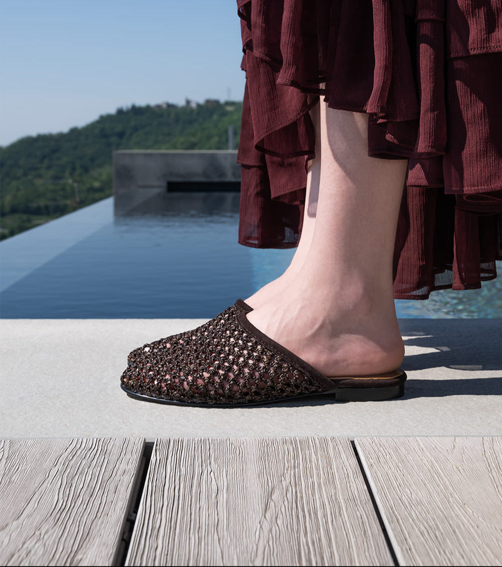 Audrey-Brown | Sabot en raphia