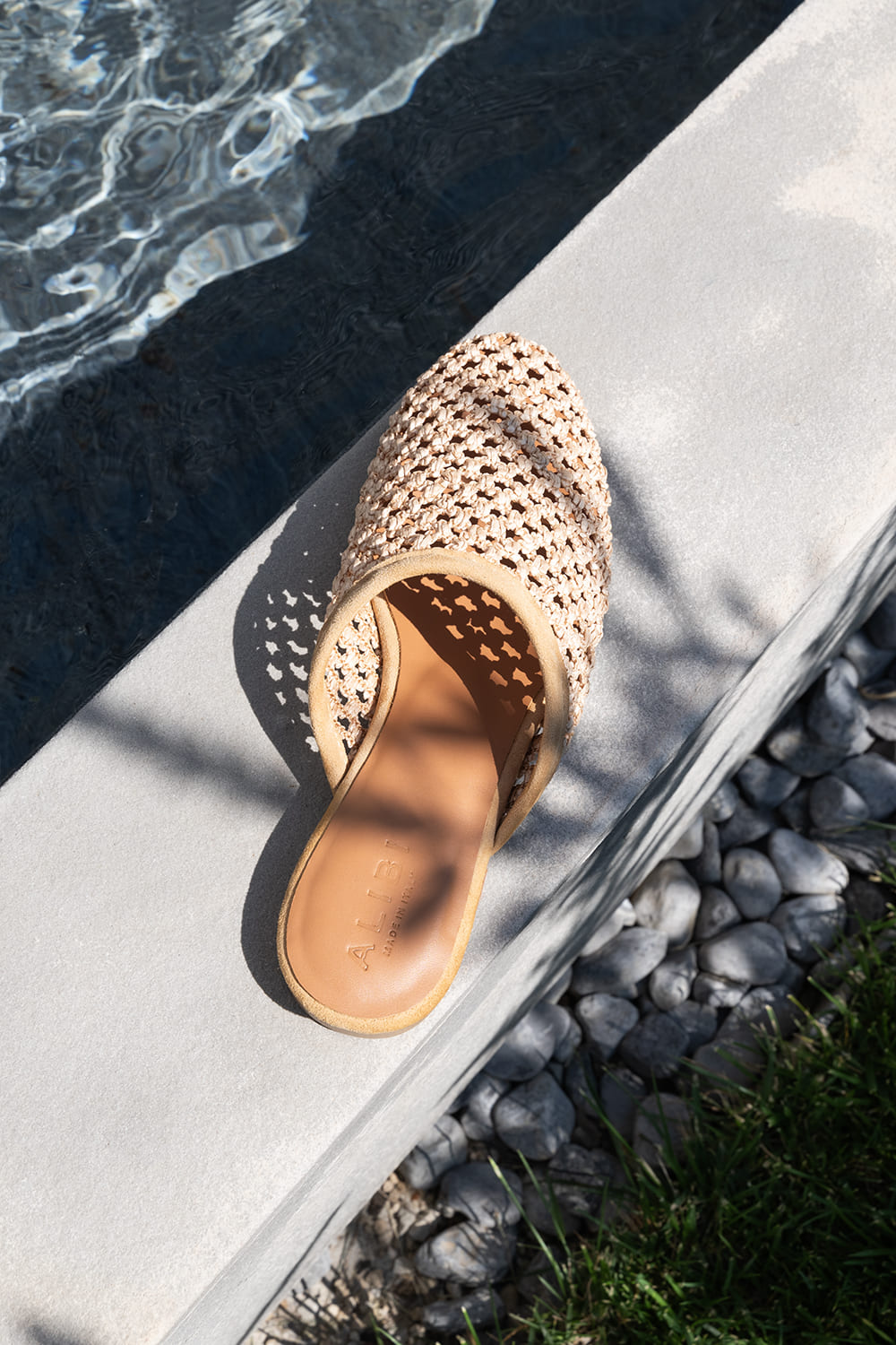Audrey - Beige | Sabot en raphia