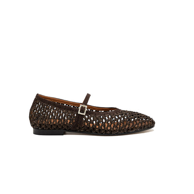 Jane-Brown | Ballerines en raphia