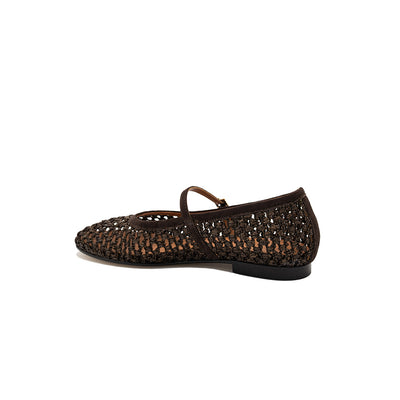Jane-Brown | Ballerines en raphia