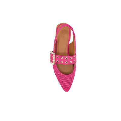 Olga - Fucsia | Ballerine in Rafia