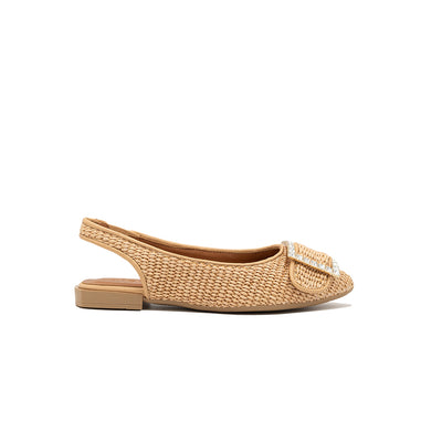 Gilda - Beige | Bailarinas en Rafia