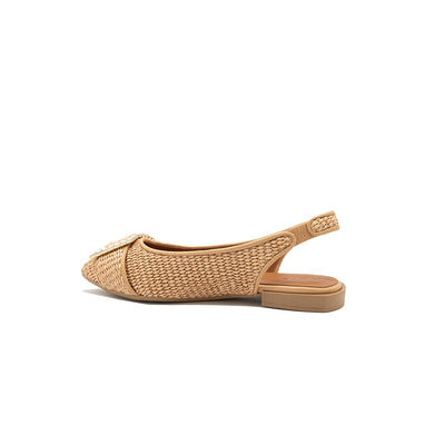 Gilda - Beige | Bailarinas en Rafia