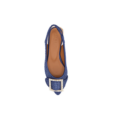 Guild - Navy | Raffia ballet flats