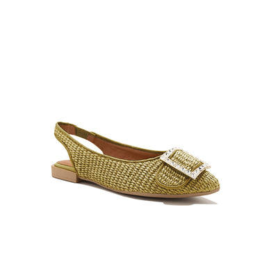 Gilda - Olive | Ballerine in Rafia