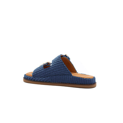 Greta - Marine | Sandales en raphia