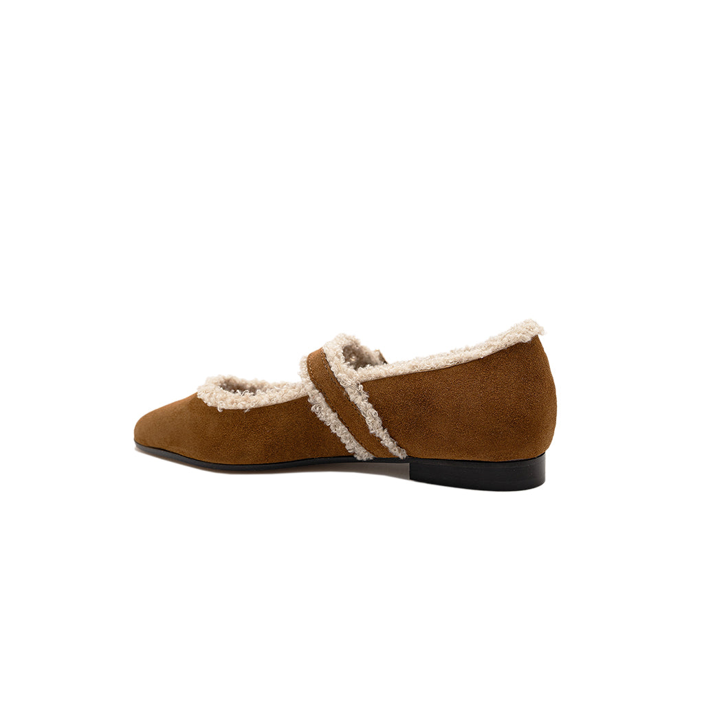 Jolie - Camel | Ballerine in Pelle Scamosciata