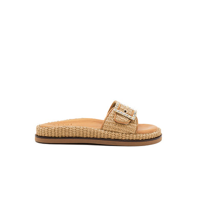Nina - Beige | Sandalias en Rafia