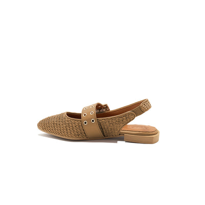 Olga - Beige | Ballerine in Rafia