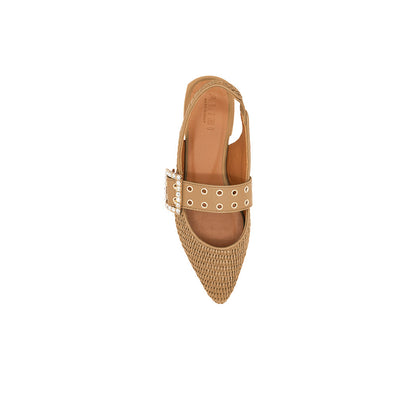 Olga - Beige | Ballerine in Rafia