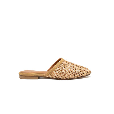Audrey - Beige | Sabot en raphia