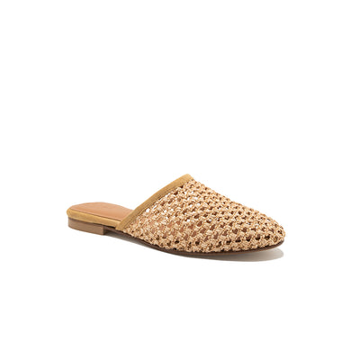 Audrey - Beige | Sabot en raphia