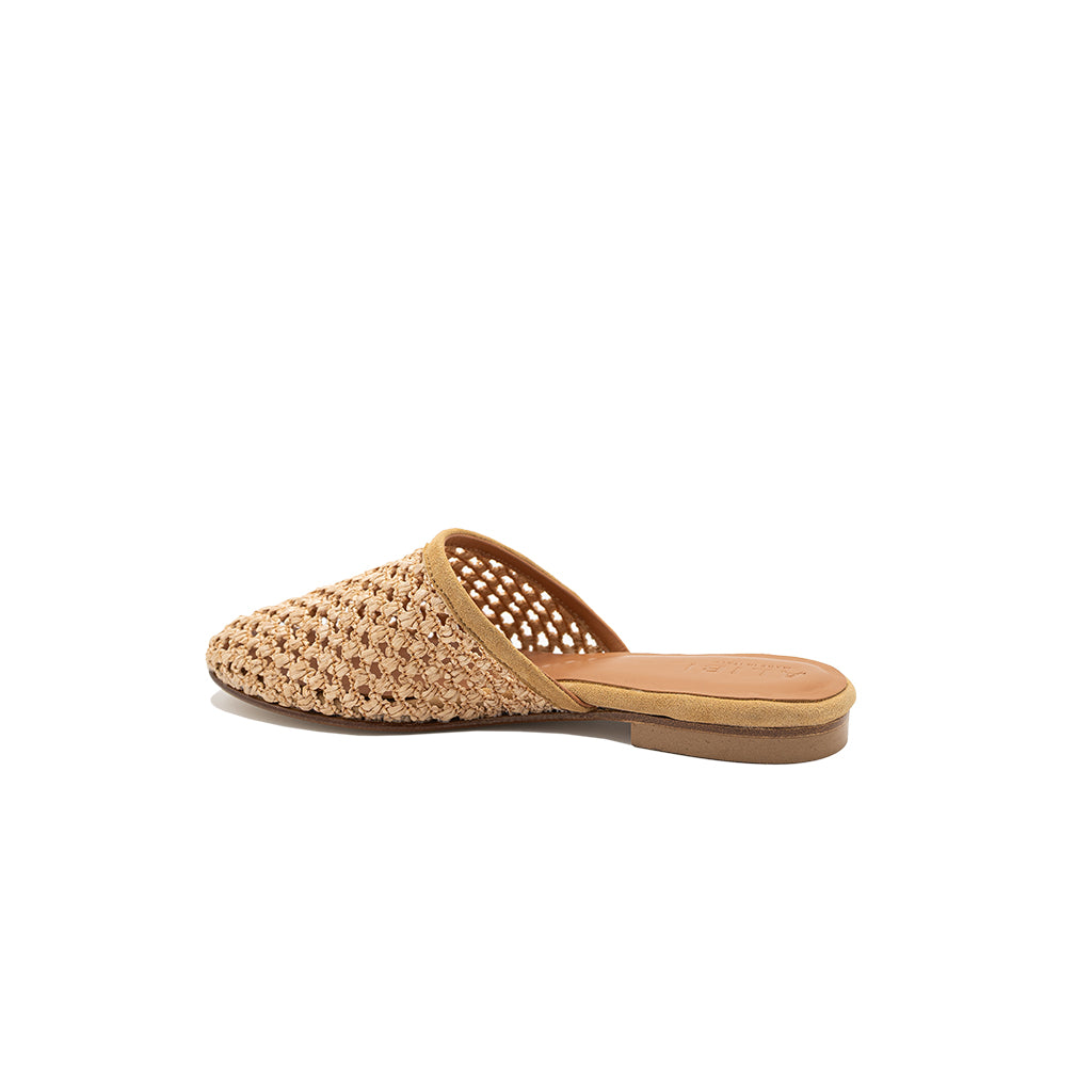Audrey - Beige | Sabot en raphia