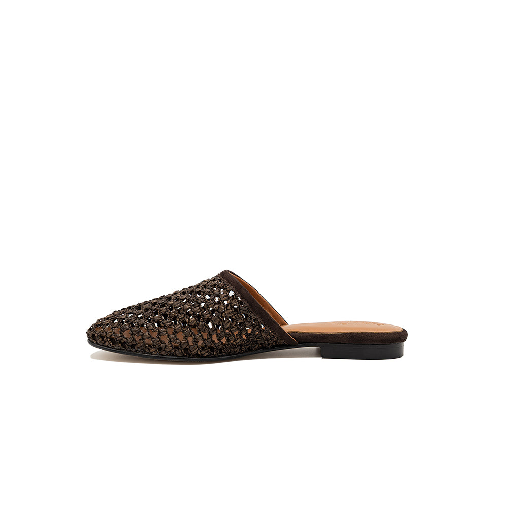 Audrey-Brown | Sabot en raphia