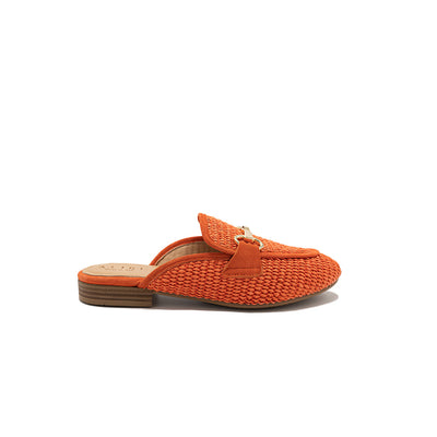 Letizia - Orange | Sabot in Rafia