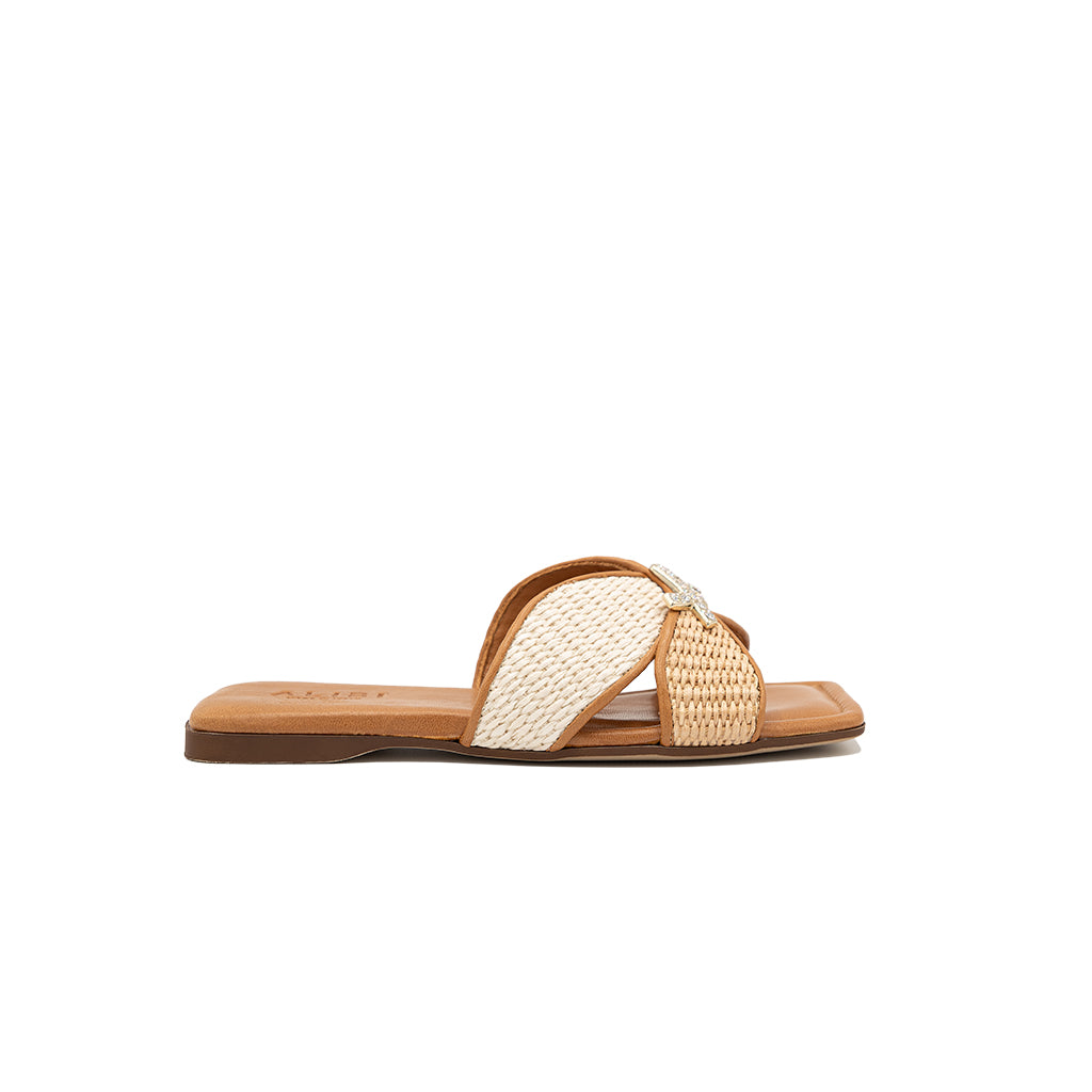 Raffia and Leather Sandals | ALIBI