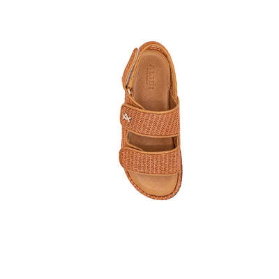 Flora - Brick | Raffia Sandals