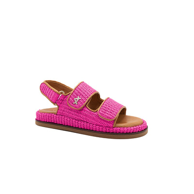 Flora - Fucsia | Sandalias enRafia
