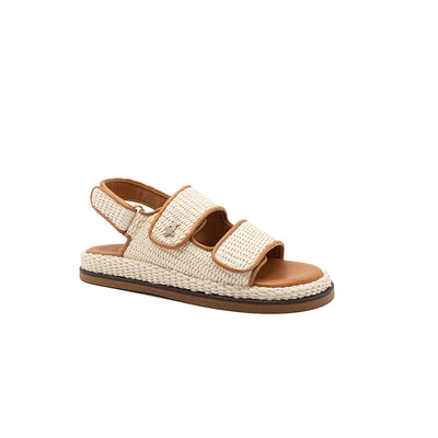 Flora - Pearl | Sandali in Rafia