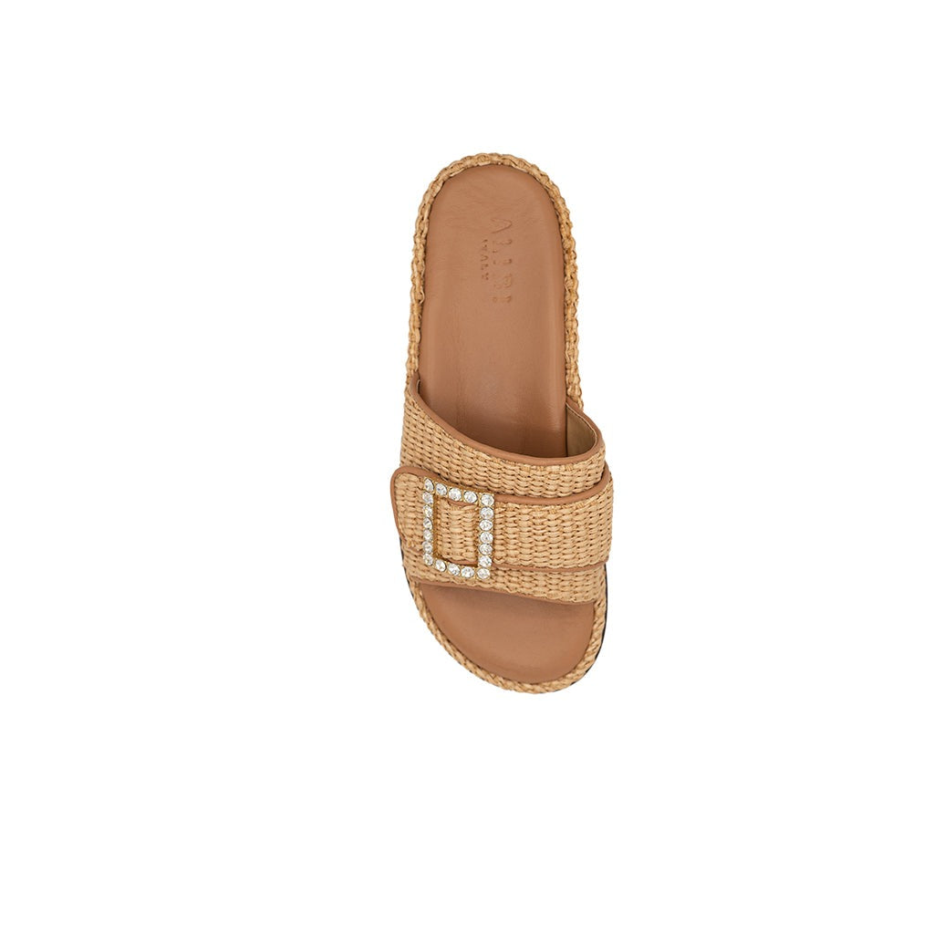 Frida - Beige | Sandali in Rafia