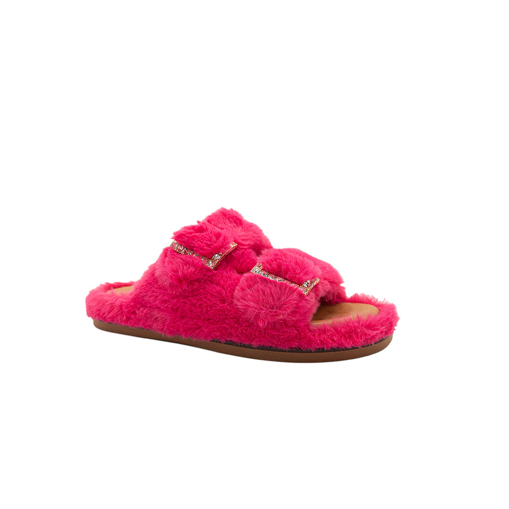 Greta - Fucsia | Sandali in Eco Fur