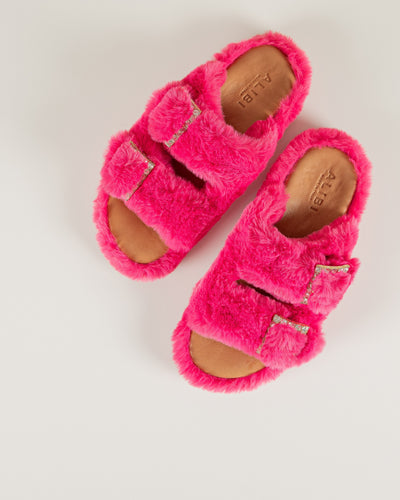 Greta - Fucsia | Sandali in Eco Fur