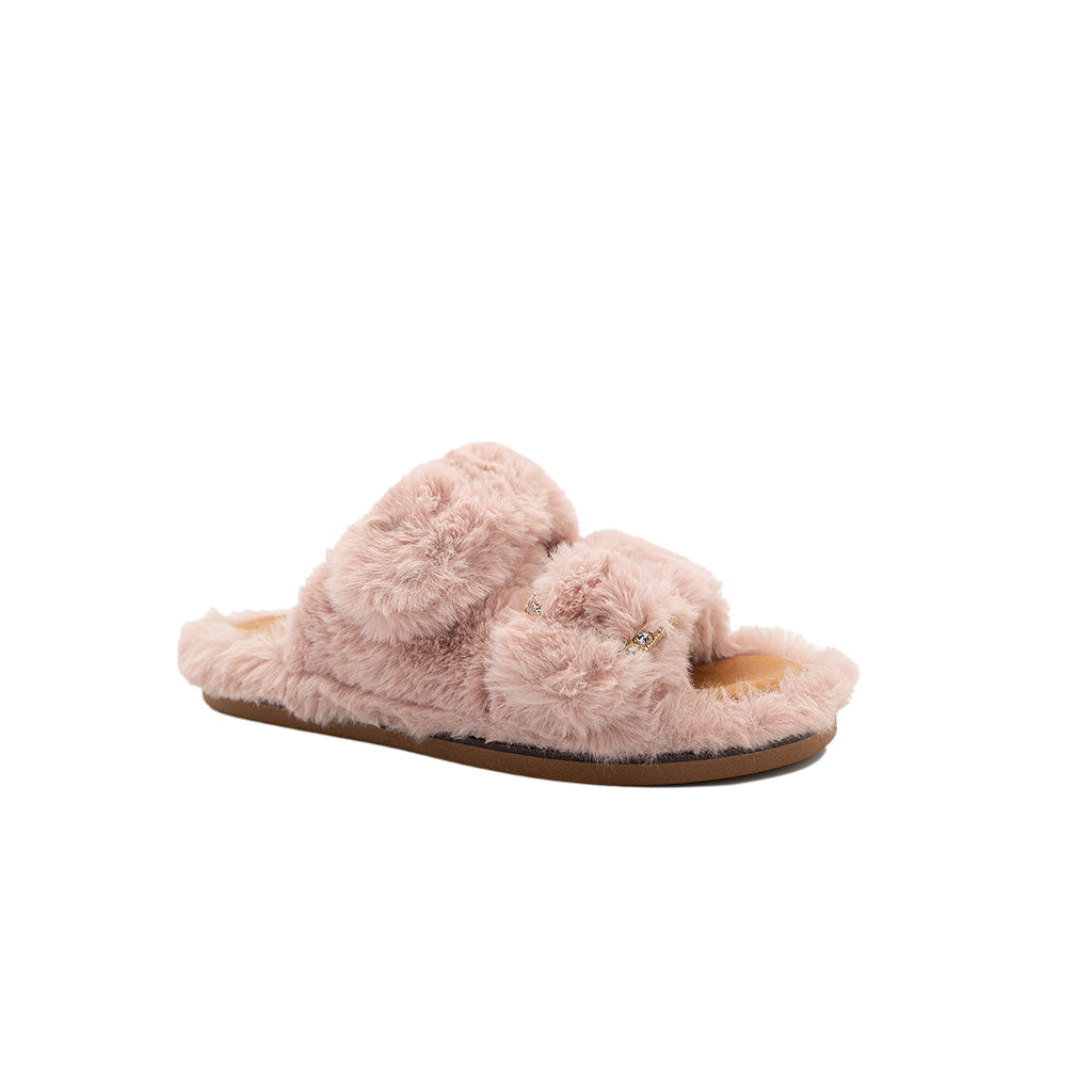 Greta - Pink | Sandali in Eco Fur