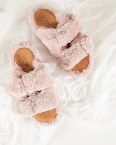 Greta - Pink | Sandali in Eco Fur