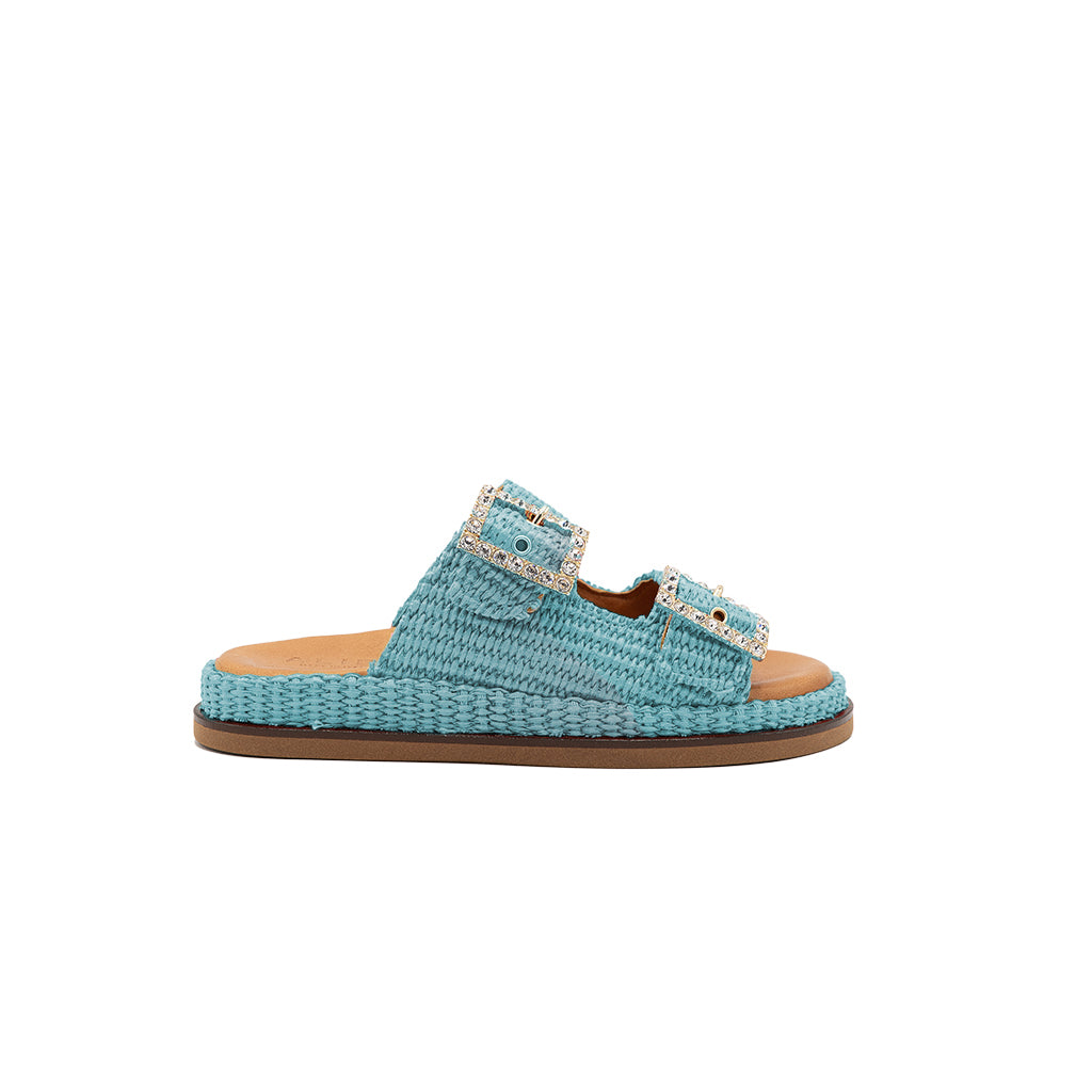 Greta - Marina | Raffia Sandals