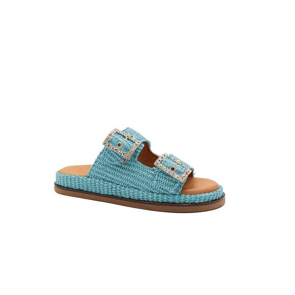 Greta - Marina | Raffia Sandals
