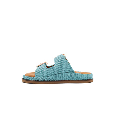 Greta - Marina | Raffia Sandals