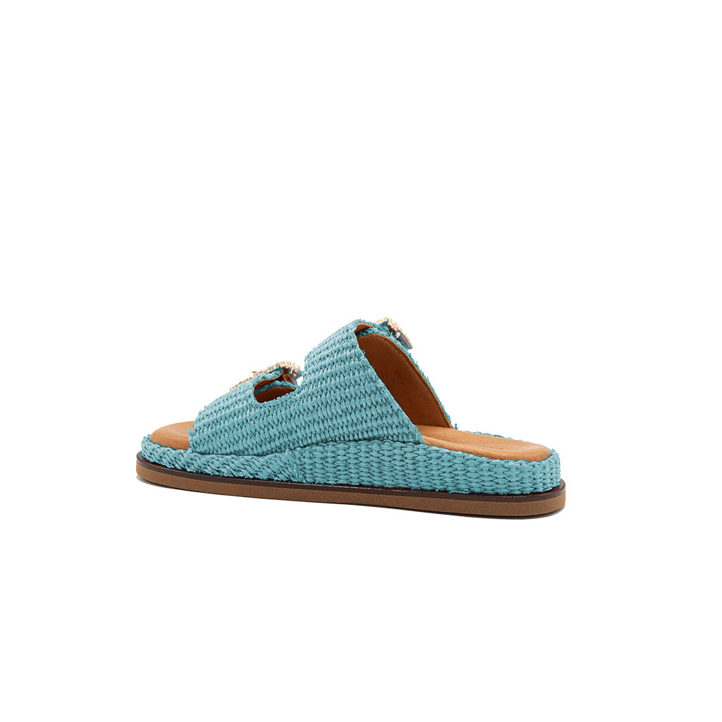 Greta - Marina | Raffia Sandals