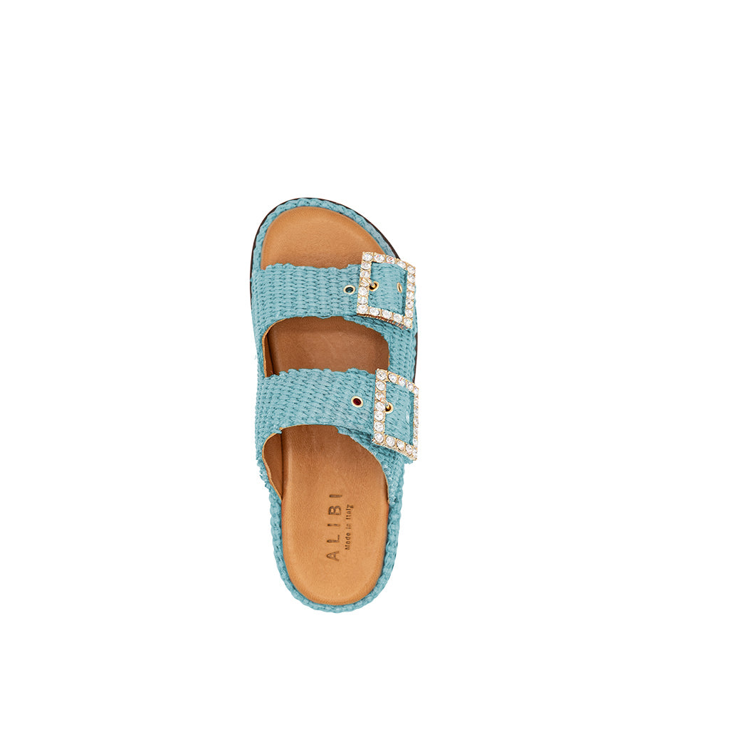 Greta - Marina | Raffia Sandals