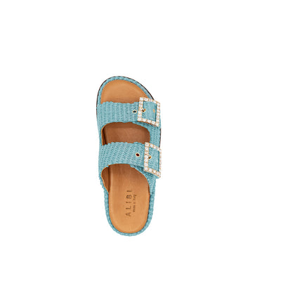Greta - Marina | Raffia Sandals