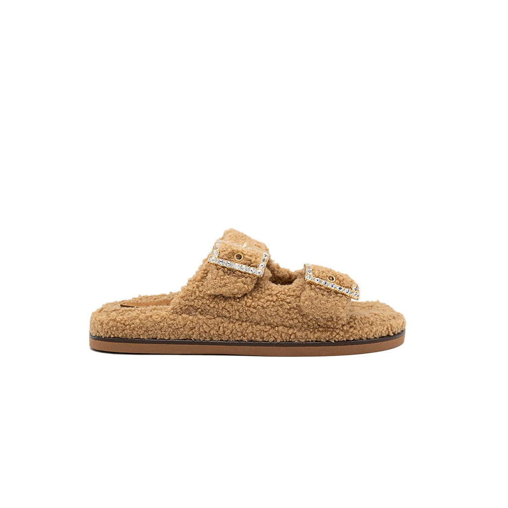 Greta - Camel | Sandali in Teddy