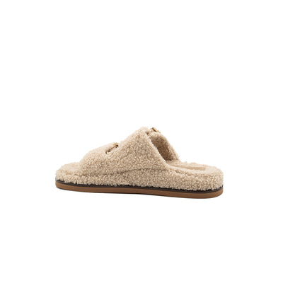 Greta - Ivory | Sandali in Teddy