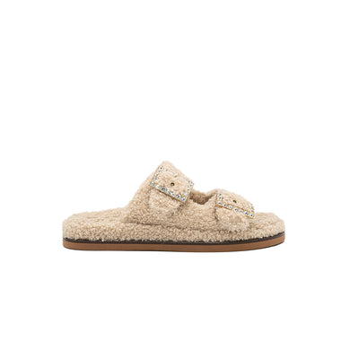 Greta - Ivory | Sandali in Teddy