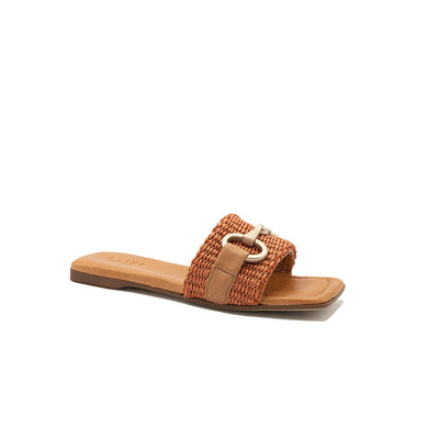 Lily - Brick | Sandalias en Rafia