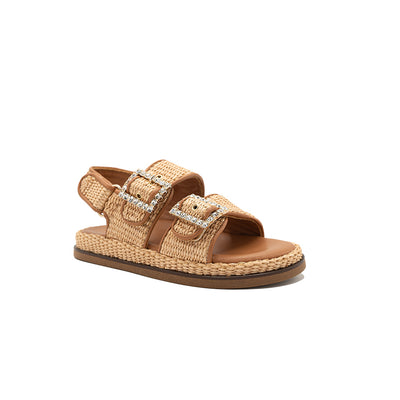 Maya - Beige | Sandali in Rafia