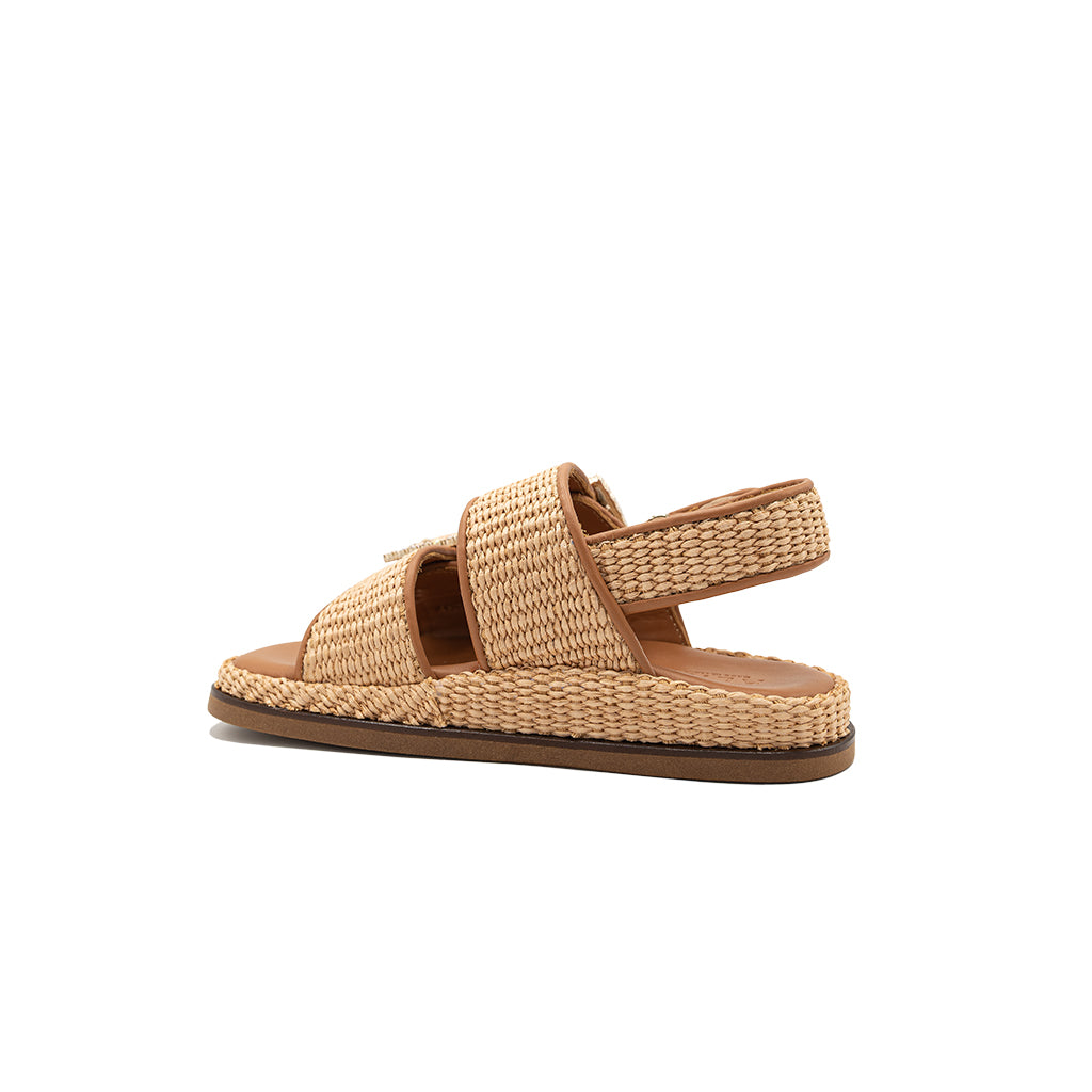Maya - Beige | Sandali in Rafia