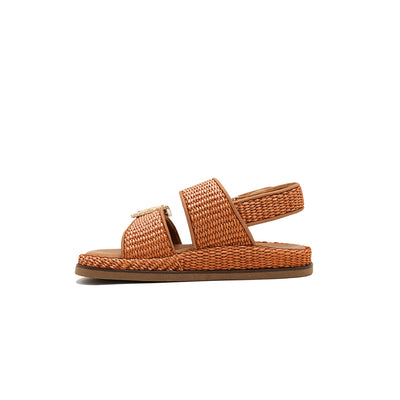 Maya - Brick | Sandali in Rafia