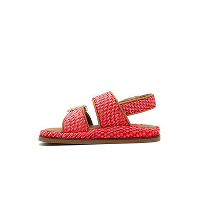 Maya - Coral | Sandali in Rafia