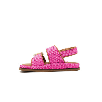 Maya - Fucsia | Sandali in Rafia