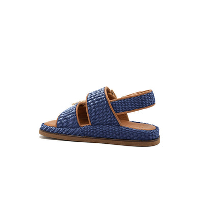 Maya - Navy | Sandali in Rafia