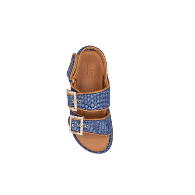 Maya - Navy | Sandali in Rafia
