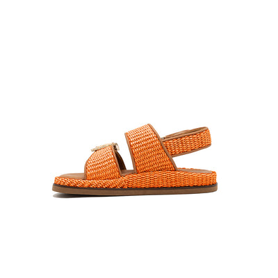 Maya - Orange | Sandali in Rafia