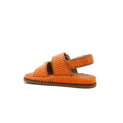 Maya - Orange | Sandali in Rafia