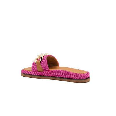 Nancy - Fucsia | Sandali in Rafia